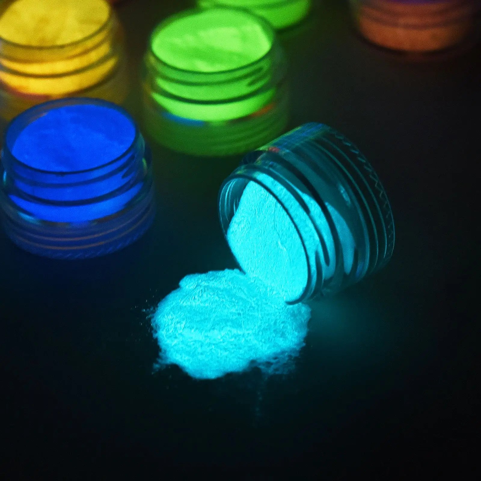 6/12pcs Set Luminous Powder Resin Pigment DIY Epoxy Resin Mold Nail Art Glitter Powder Glow In The Dark Jewelry Making Supplies