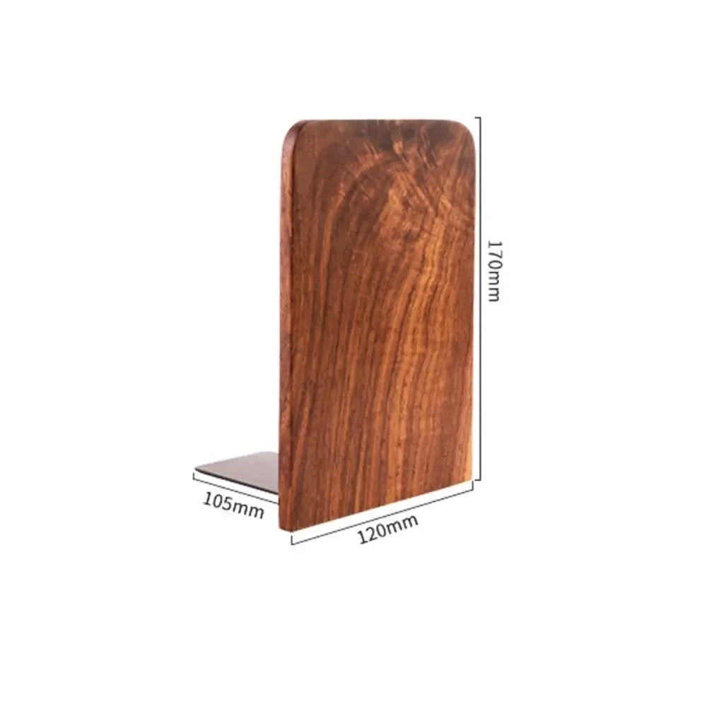 Display Holder Nature Wooden Bookends Beech Walnut INS Desktop Bookshelf Simple Desk Organizer Book Support Rack Minimalism