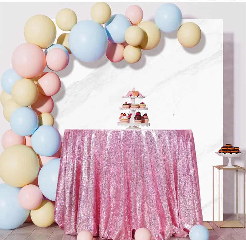 180cm Round Sequin Tablecloth  for Wedding Banquet Wedding Birthday Christmas Party Table Decoration Sequin dining table decorat