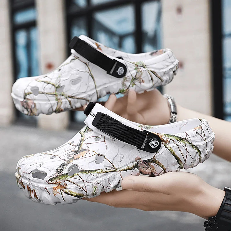 Summer Men's Sandals New Home Garden Shoes Comfortable and