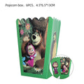 Cartoon Girl And Bear Birthday Party Decoration Tableware Set