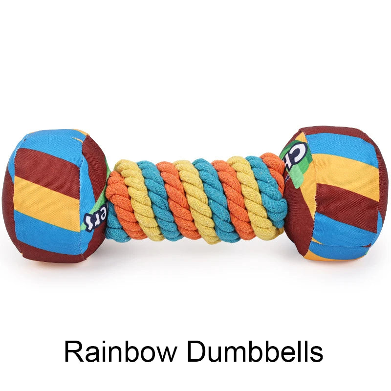 Pet Dog Rainbow Twist Candy Toy Dog Molar Teeth Resistant Bite Making Sound Pet Supplies candy for small, medium and large dogs