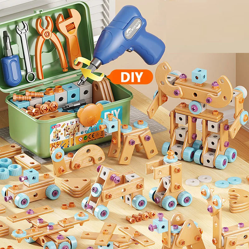 DIY Nut Hand Disassembly Assembly Puzzle Simulated Screwing Toolbox