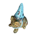 Cute Frog Statues for Garden Witch Hat Little Frog Statue  Figurine Outdoor Yard Art Sculpture Hand-Painted Bonsai Ornament