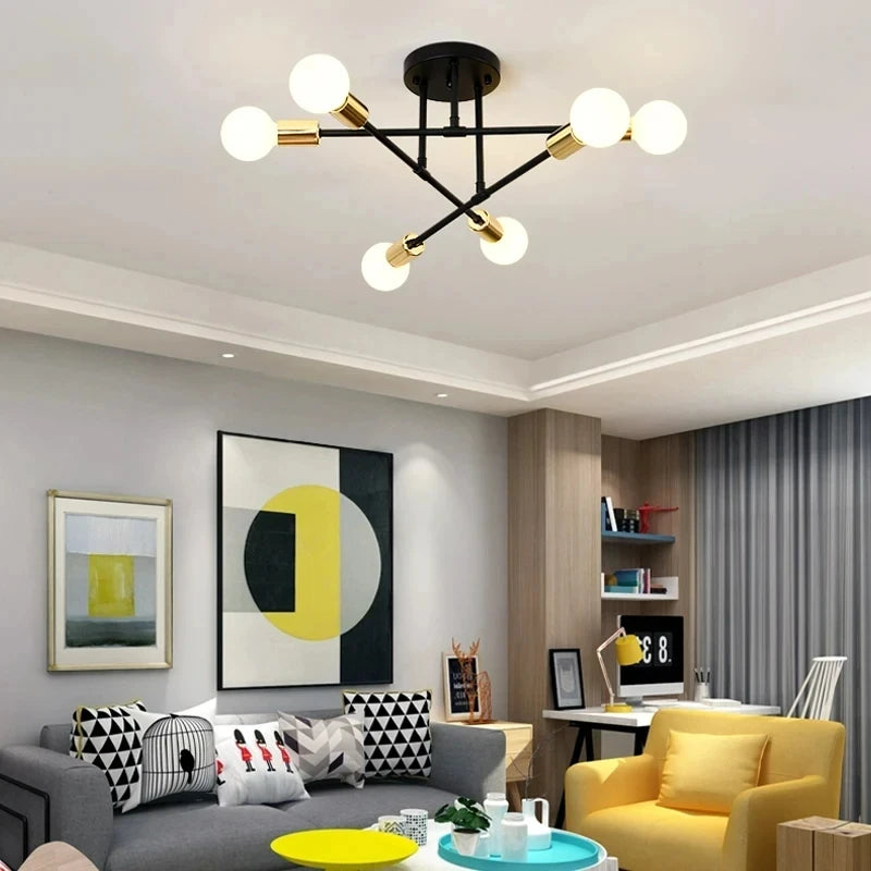 Nordic Minimalist Pendant Light Ceiling Lamp LED Chandelier Suitable