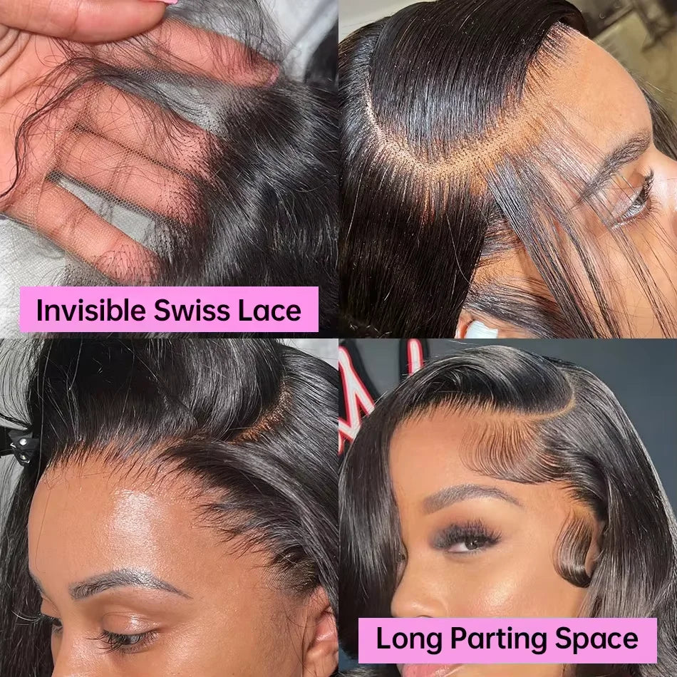 Short Bob 250% Density 13x4 HD Lace Front Human