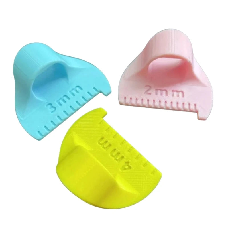 3Pcs Professional Quilting Ruler Set Sewing Templates Finger Patchwork Stitching Aid For Fabric Measurement Stitching
