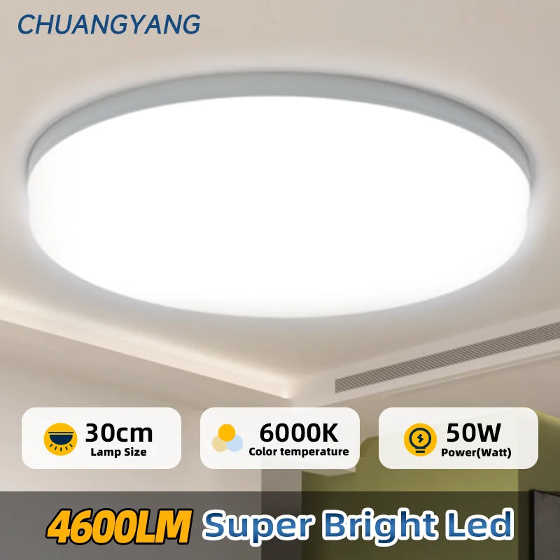 CHUANGYANG Hight Brightness Round Led Ceiling Lamp AC85-265V Home