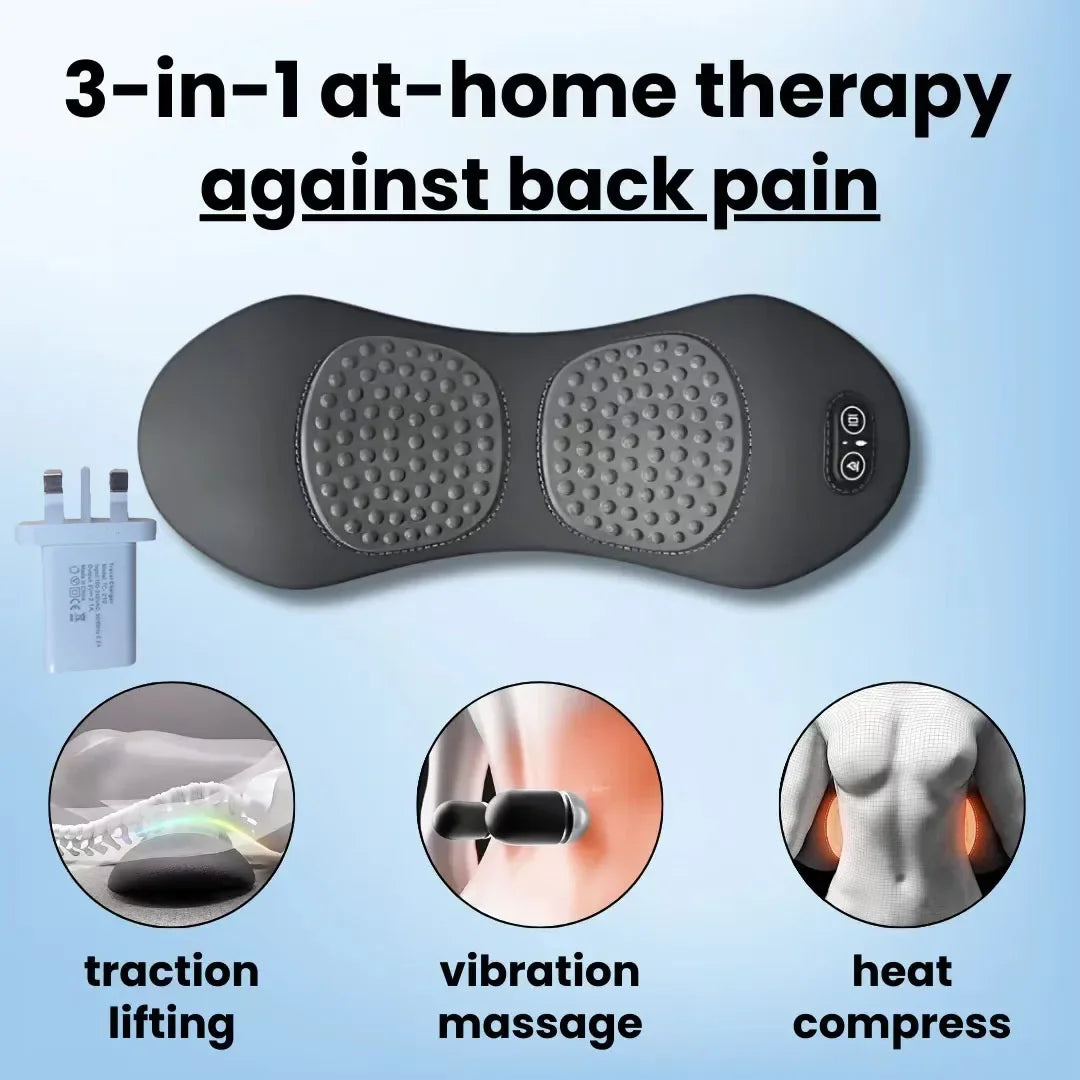 Multi-functional 3-in-1 Back Massager with Relief Bed Sleeping Shiatsu