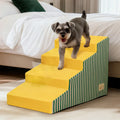 3/4/5 Steps High-Density Foam Dog Stairs with Gentle Slope