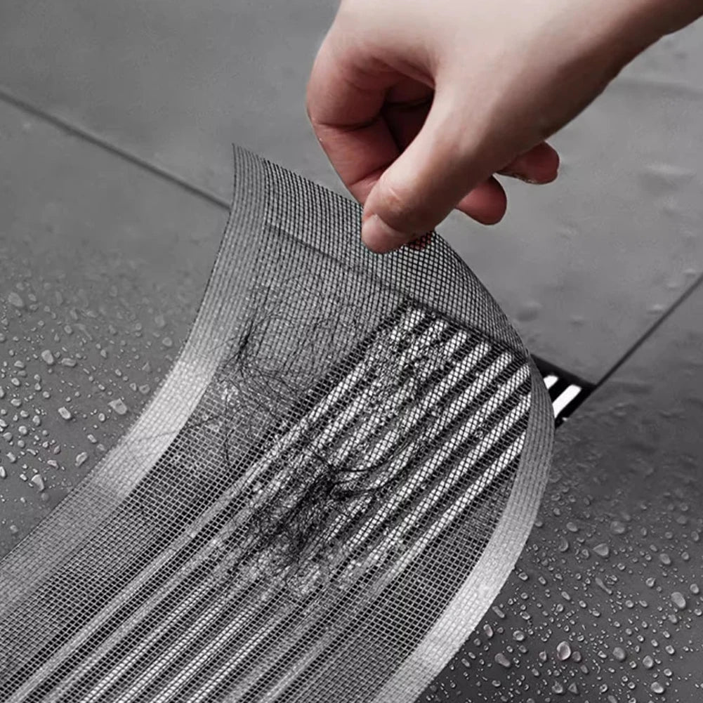 5/10 Meter Strainer Kitchen Sink Sewer Outfall Stopper Bathroom Mesh Stickers Disposable Shower Floor Drain Filter Hair Catcher