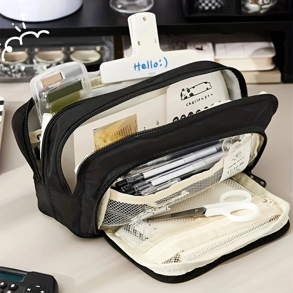 A Large-capacity Multi-layer Pencil Case