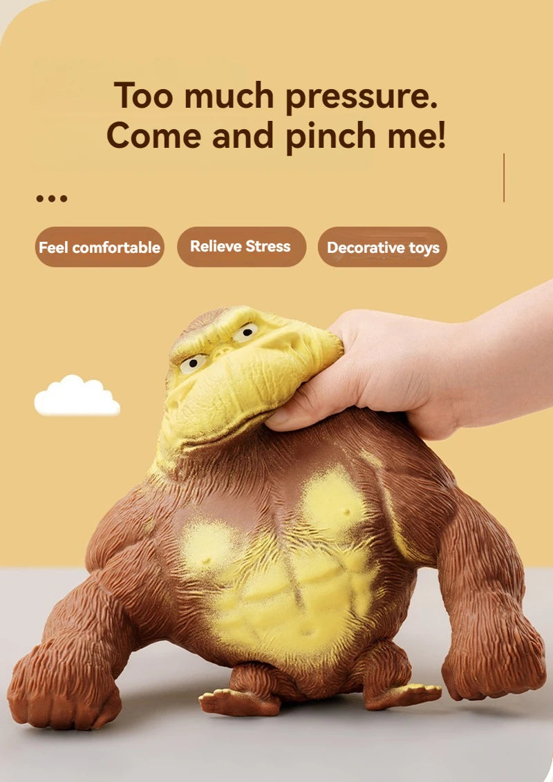 Fashion Antistress Gorilla Funny Gorilla Decompression Toy Doll Decompression Creative Toy Indestructible Soft Gorilla Statue