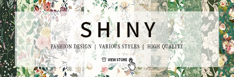 Retro Floral Light Yellow Floral Wallpaper Self-adhesive Home Decor Waterproof Flower Wallpaper PVC Furniture Cabinet Sticker