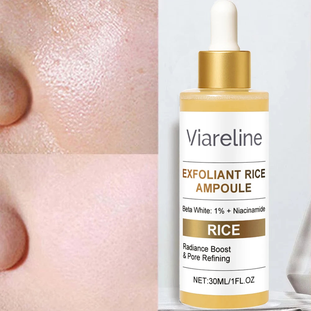 Rice Exfoliating Serum Facial Moisturizing Soften Serum Blackhead Removal Hydrating Pore Shrinking Korean Skin Care