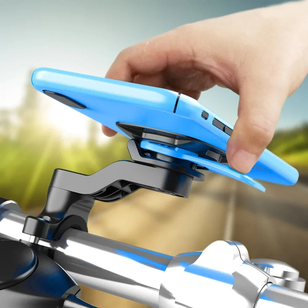 Bike Motorcycle Phone Holder Anti Shock 360° Stand Rotatable Mount Clamp for MTB 4Lock Scooter Cycling Accessories motorcycle