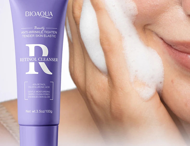 BIOAQUA Vitamin C Facial Cleanser Moisturizing Whitening Anti Wrinkles Face Wash Foam Face Cleanser Facial Skin Care Products