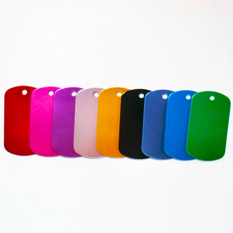 100pcs Dog ID Tags Customized Custom Engraved Dogs Pet Name Phone