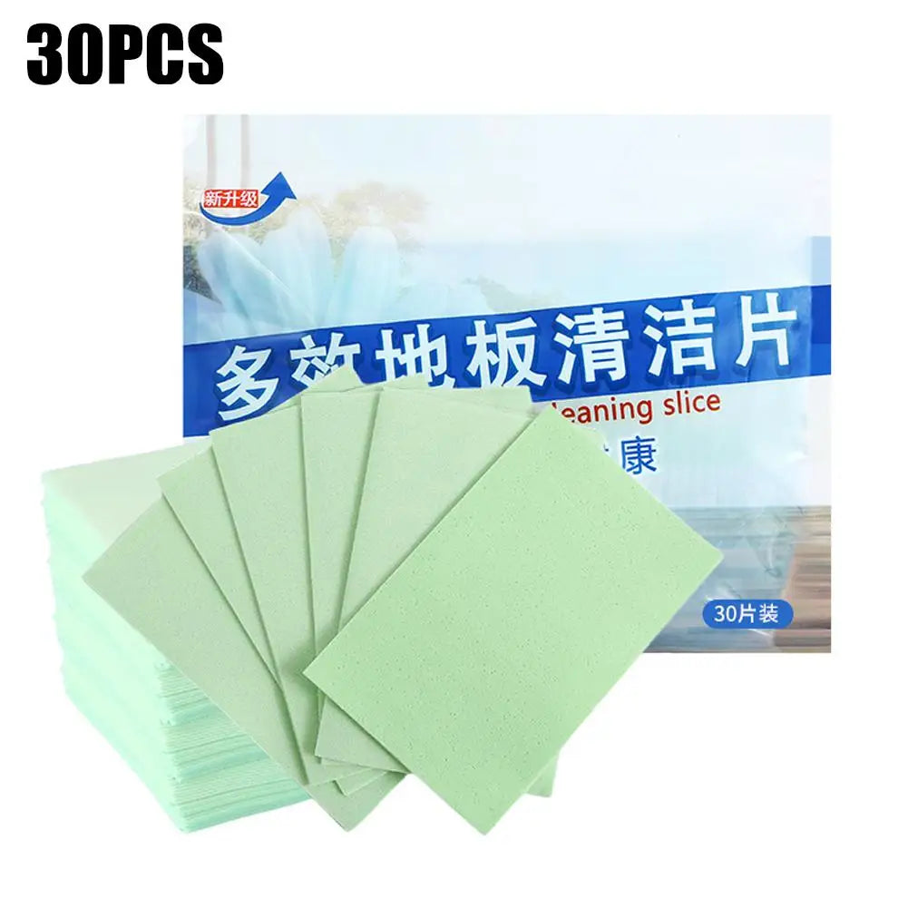 30pcs Water Soluble Floor Cleaning  Sheet Mopping The Floor Wiping For Wooden Floor Tiles Toilet Household Cleaning