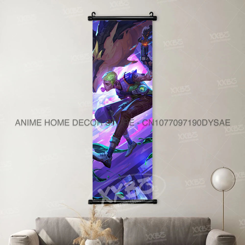 Valorant Posters Harbor Decorative Painting Astra Scrolls Picture Omen Home Decor Brimstone Home Decor Viper Wall Art Jett Mural