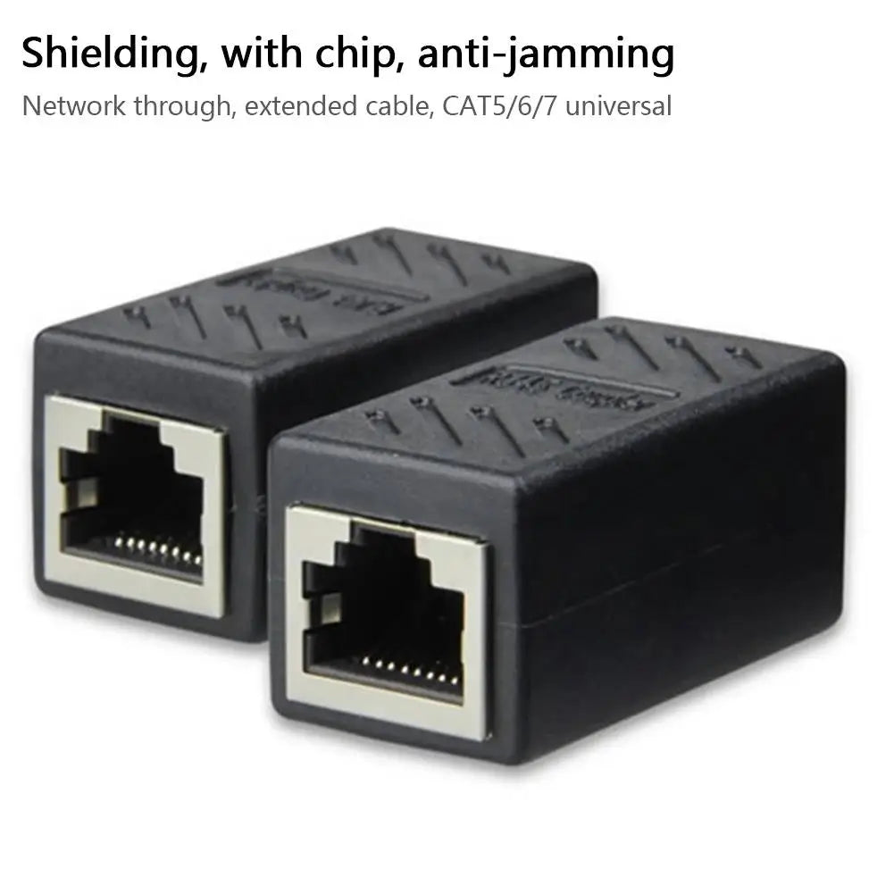 1/5/10/20pcs RJ45 Coupler Ethernet Cable Coupler LAN Connector