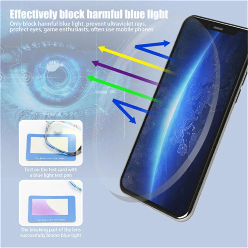 Fashion Ultra-Light Polygon Frame Anti-blue Light Glasses Unisex Reading Eyewear UV400 Shades Flat Mirror Eyeglasses