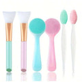 1/3/6Pcs Silicone Facial Cleansing Brushes Set - Gentle Exfoliating