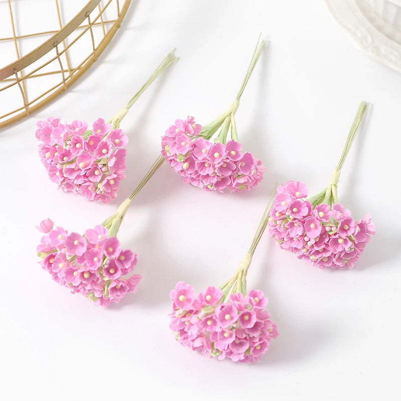 1/3/5Pcs Artificial Flower Bouquet Silk 11cm Fake Flowers for  Home Decor Garden Wedding Decoration DIY Craft Gifts Accessories