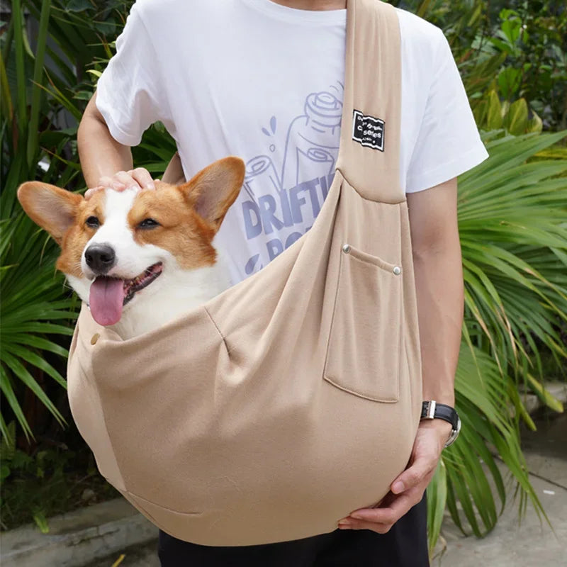 Pet Crossbody Shoulder Bag Carrier Bag Outdoor Travel Portable Cat Puppy Sling Carrier Bag Cat Backpacks Dog Carrying Supplies
