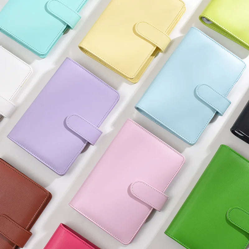A6 PU Leather Budget Binder Notebook Cash Envelopes System