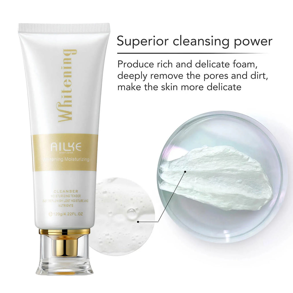 AILKE Anti-Aging Wrinkle Whitening Skin Care Face Cream With Collagen Rose Moisturizing Brightening Women Facial Korean Cosmetic