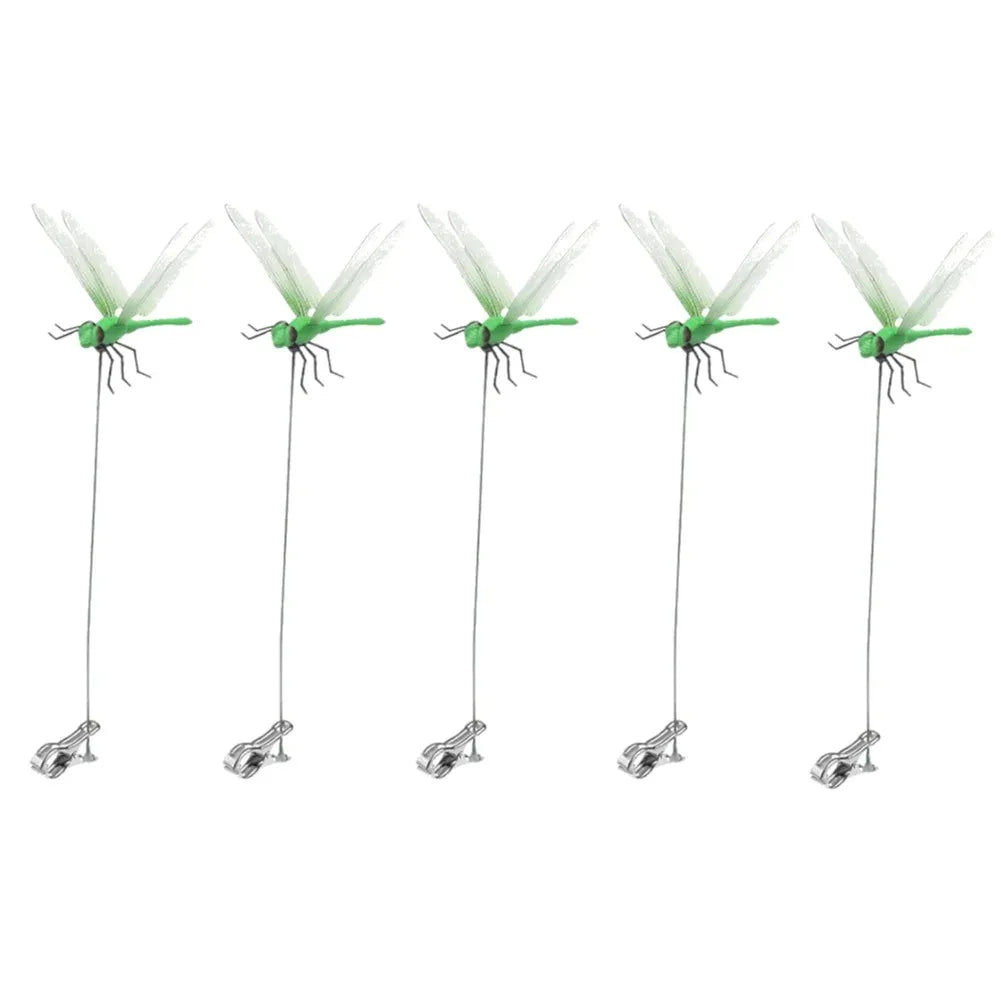 20-3pcs Simulation Dragonfly Clip Bug Deterrent Realistic Dragonfly Hat Clip Bug Repellent Dragonfly Home Garden Decor