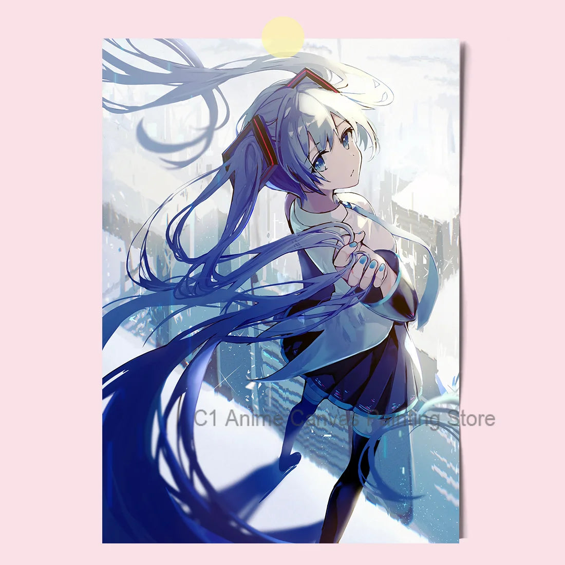 Hatsune Miku Anime Poster MIKU Magazine Bedroom Dormitory Studio Decorative Painting Photography Wallpaper DIY Gift
