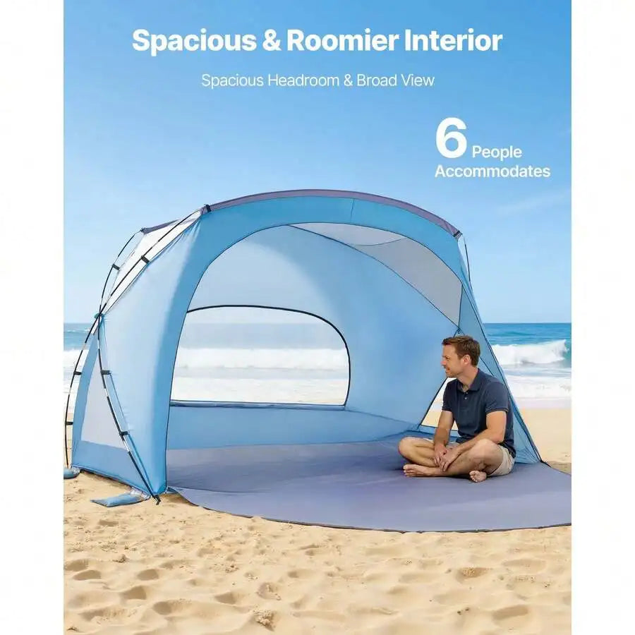 Beach Tent Sun Shelter For 6 Person