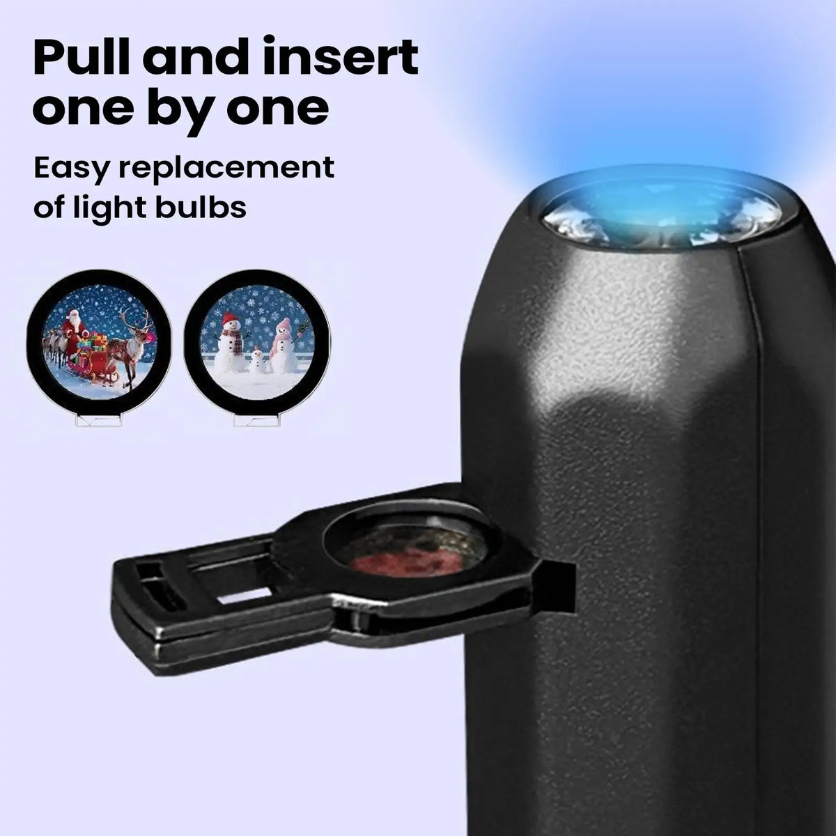 USB Projector Light Christmas Elk Santa Claus Night Light
