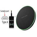 15W Type-C Wireless Charger Pad Receiver Kit For Samsung S20 S10 S9 S8 Wireless Adapter Coil For iPhone13 11 Pro 8 7 6S 6 5