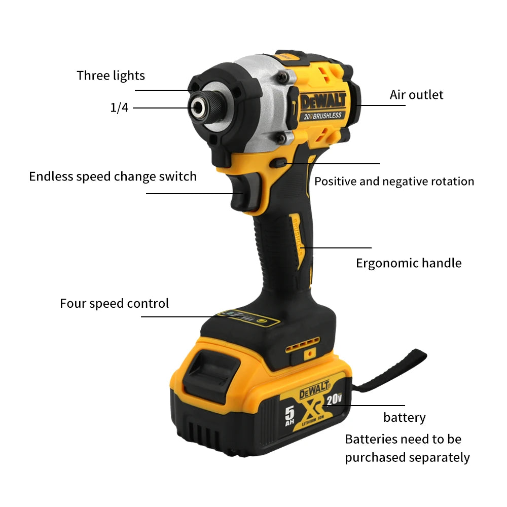 DeWalt DCF860 20V Cordless Brushless Screwdriver