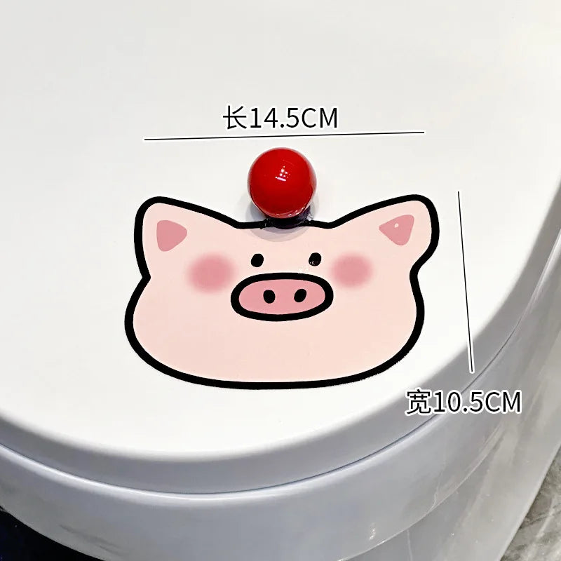 Portable Cartoon Toilet Lifter Tool No Touch Lid Handle Anti Dirty WC Accessories Bathroom Hygiene Helper No Punch Needed унитаз