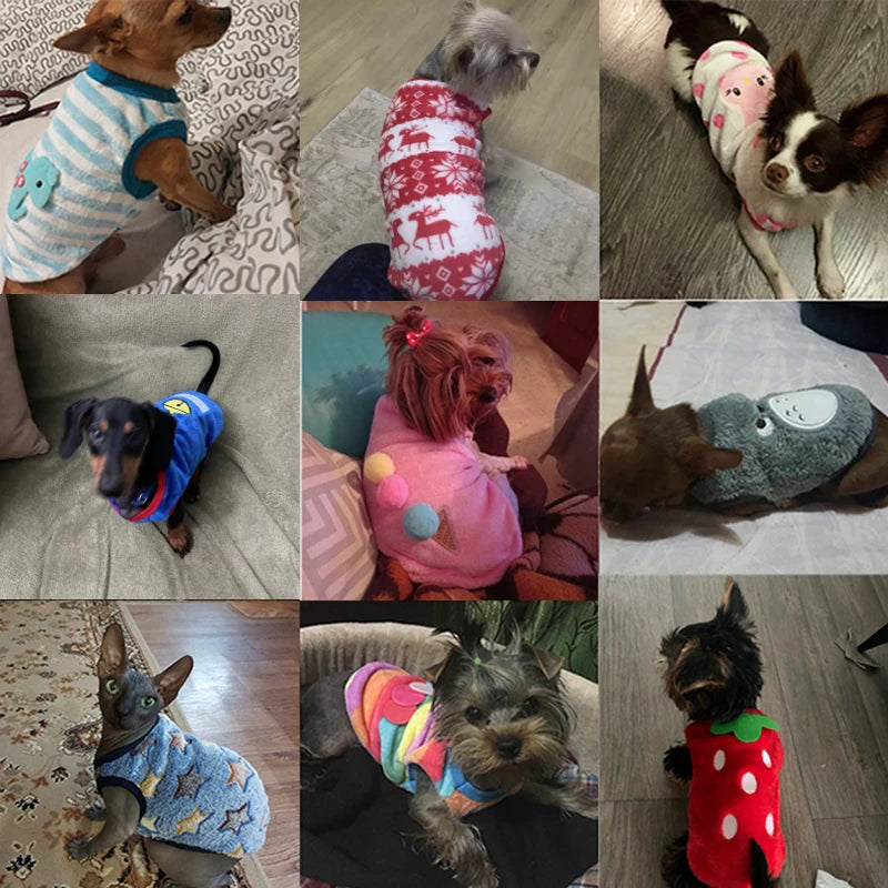 Cozy Winter Dog Vest, Soft Flannel