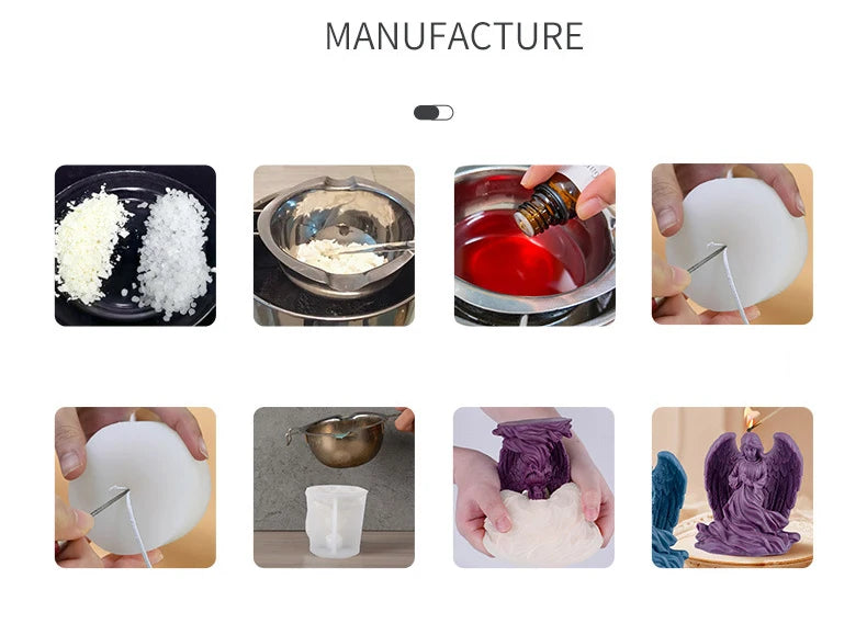 Floral Moon Ball Spherical Candle Silicone Mold 3D Flower Aromatherapys Soap Art Craft Plaster Making Mould Home Decor