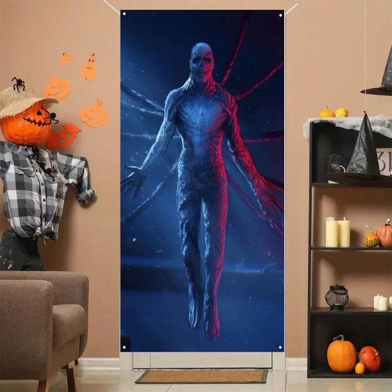 2D Halloween Christmas Banner Sign
