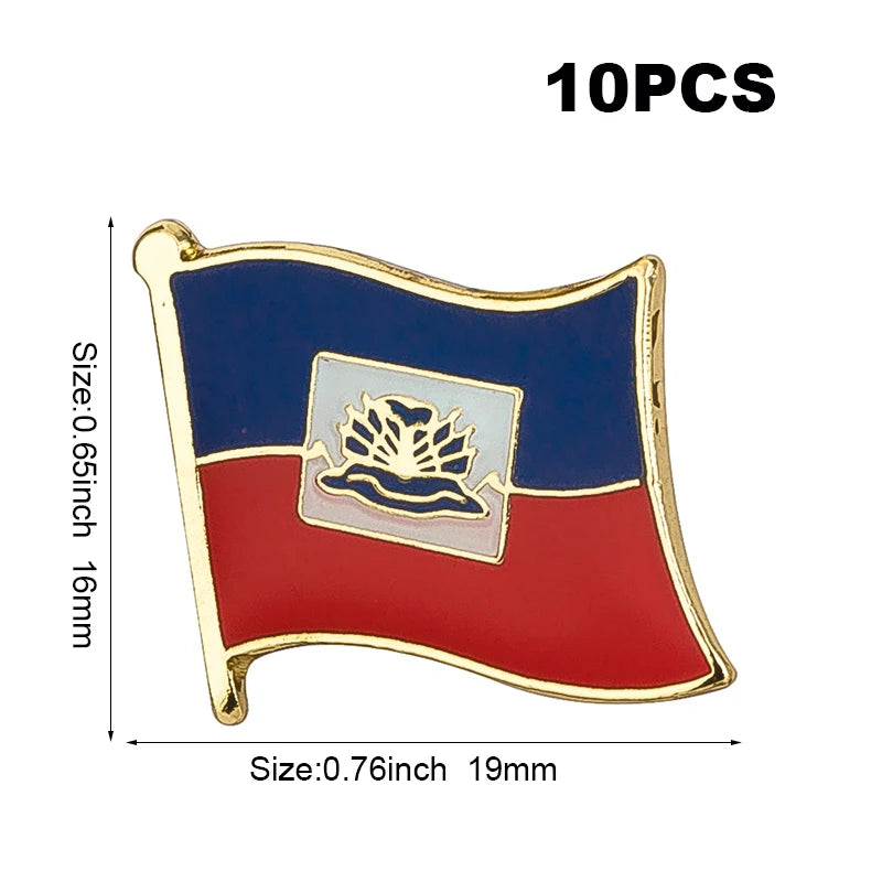10pcs a lot   Flag Laple Pin Badge Brooch Cambodia Canada Czech Rep. Zimbabwe Kuwait Croatia Kenya Kazakhstan Haiti