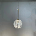 Modern Led Pendant Lamp Glass Ball  Bedroom Hanging Nordic Living Indoor Decor Lighting Kitchen Bar Round Gold Suspension Lights