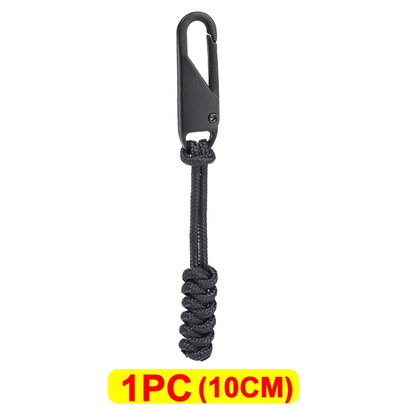 Universal Metal Zipper Pull Outdoor Bag Zipper Pull Head Umbrella Rope Woven Zipper Replaceable DIY Craft Sewing Tool Repair Kit