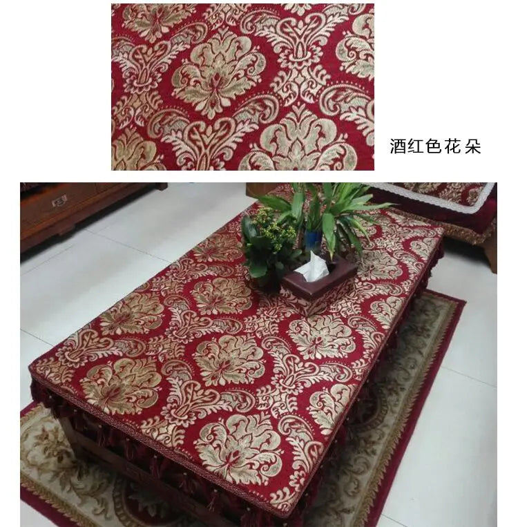 Jacquard Chenille Sofa Fabric European Style High Precision for Upholstery Home Decor Drapery Covers By Meters
