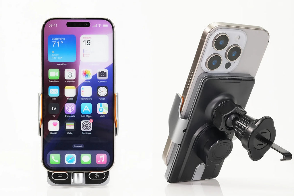For 2024 2025 Leapmotor C10 Car Phone Holder Screen Fixed Clip Wireless Charger Phone Mount Qi Phone Charger Mounts Accessories