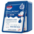 a 10pcs Hyaluronic Acid Hydrating Facial Mask Sheet Masks for Face Hydrating Shrinking Pores Moisturizing Face Masks Skin Care
