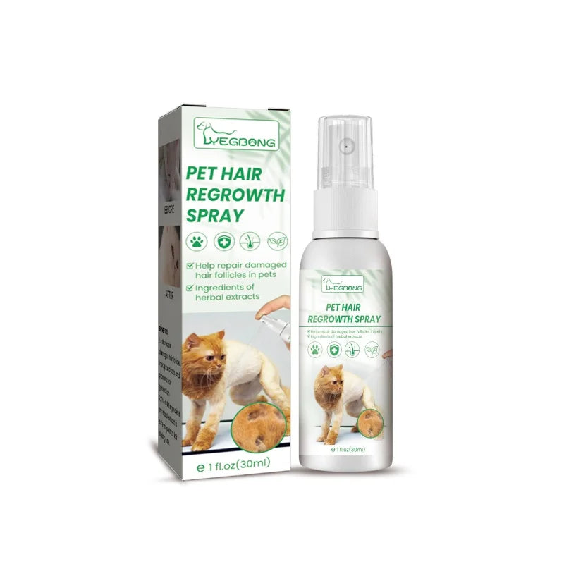 Pet hair enhancer cat and dog hair conditioning and repair damaged hair follicles hair loss care spray