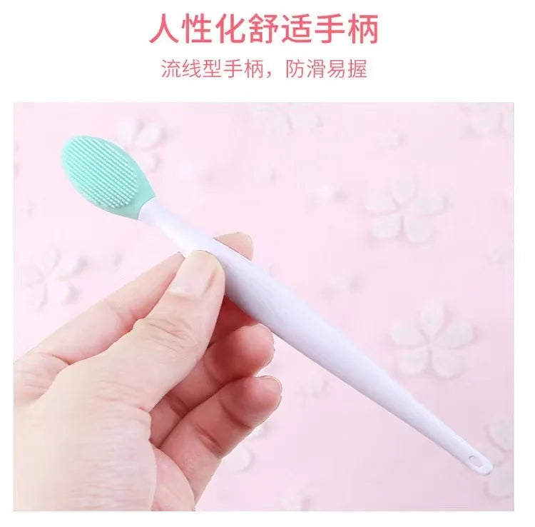 1/5PCS Beauty Skin Care Silicone Face Brush Exfoliating Facial Cleansing Scrub Nose Brush Blackhead Remove Double-Sided Brushes