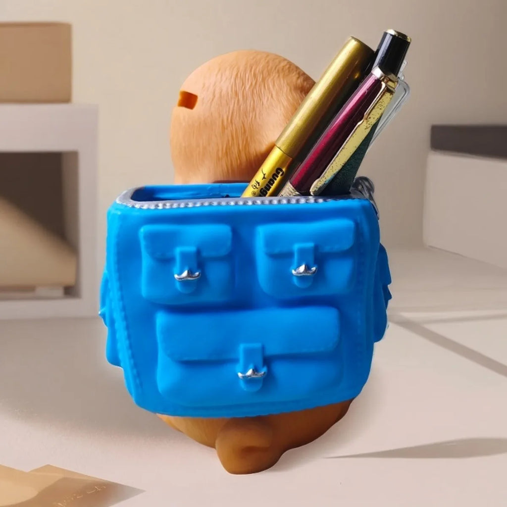Cute Dog Pen Holder & Money Bank - Multifunctional Kawaii Desk Organizer for Office School Stationery Storage Decor